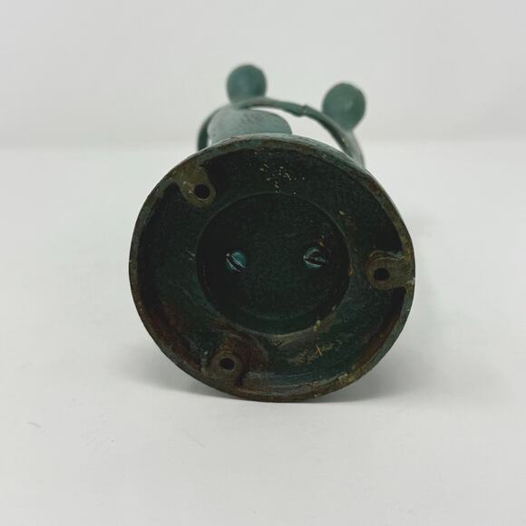 Family Of Four Circle Holding Hands Green Wrought Iron Sculpture Figurine - Picture 5 of 8